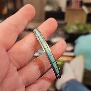 Zuni ALW Turquoise and Silver Women's Bracelet